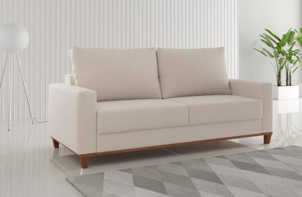Estofado Living Felicia 180 3 Lgs Linho Bronze/linho bege/linho cinza - Imagem 3