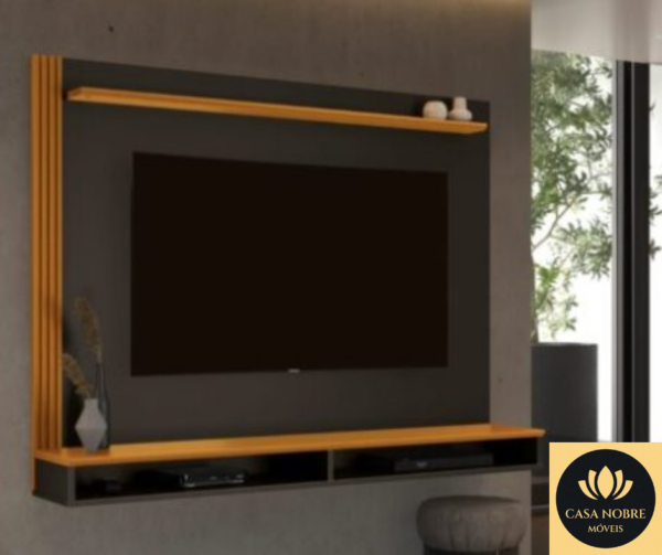 cPainel Davos 55″ – Preto/Cedro