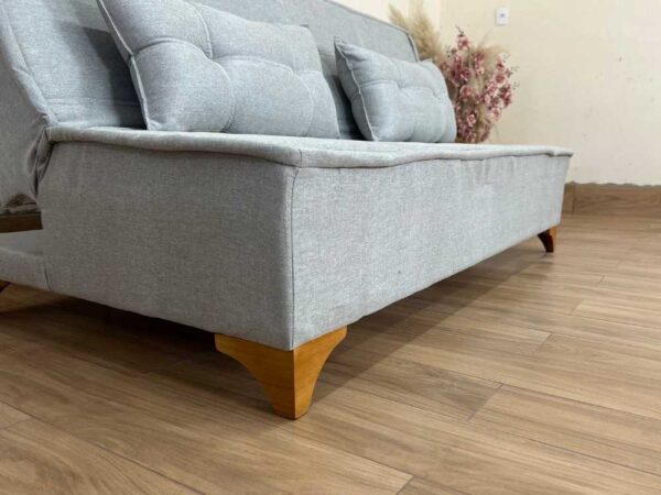 aSofá Cama Zayn 1.86m – Cinza Linho - Imagem 3