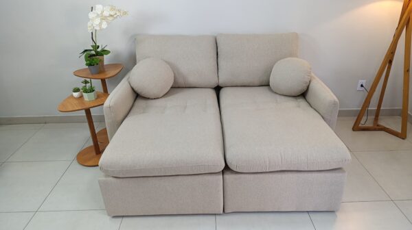 aaSOFA RETR OSLO S/ CX 220 LINHO CINZA/566 - Imagem 4