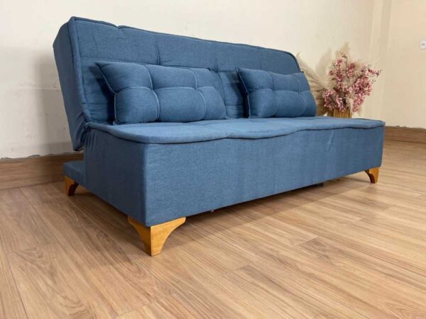 aSofá Cama Zayn 1.86m – Azul Linho