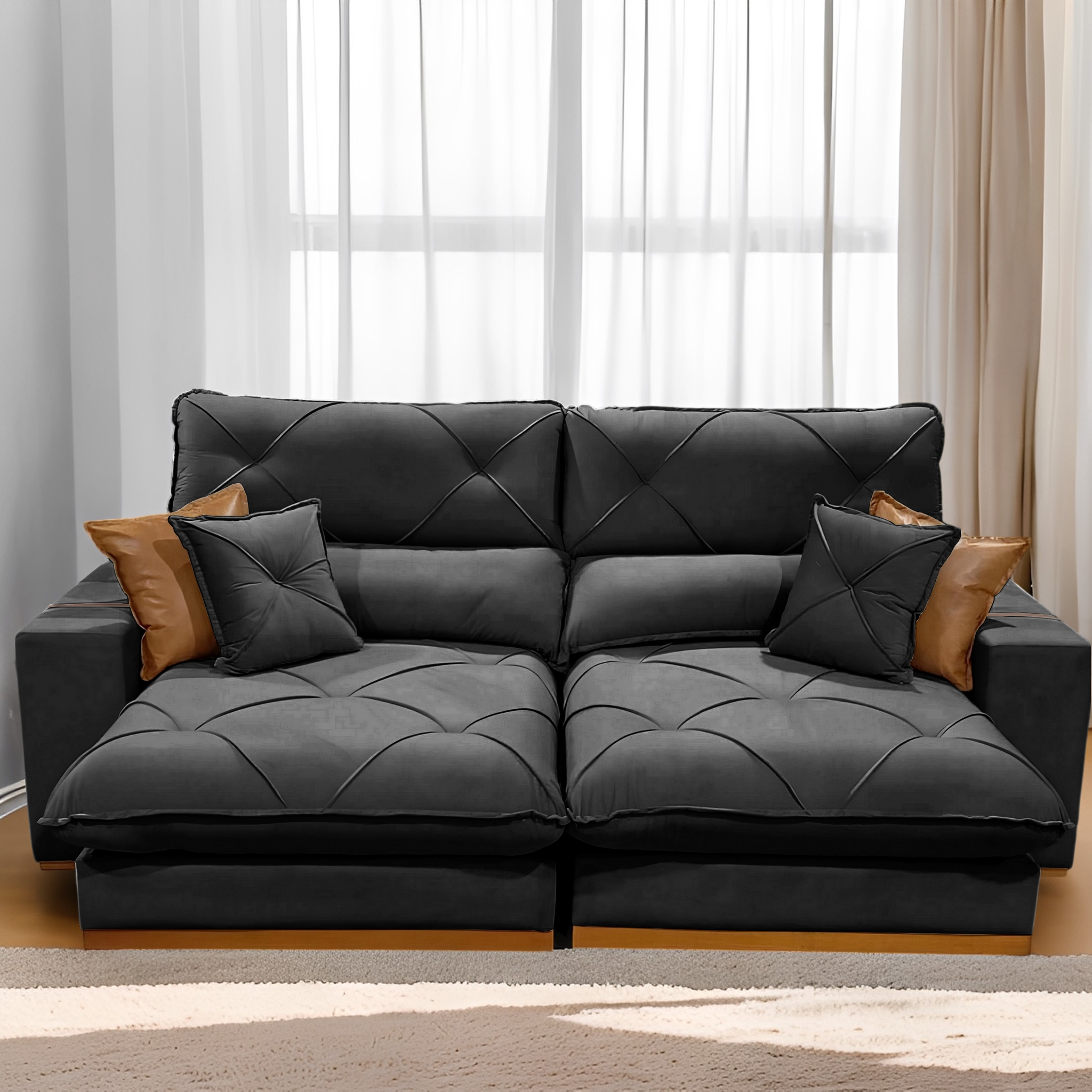 Sofá Retrátil e Reclinável Aquiles/Gran Bello 2,30