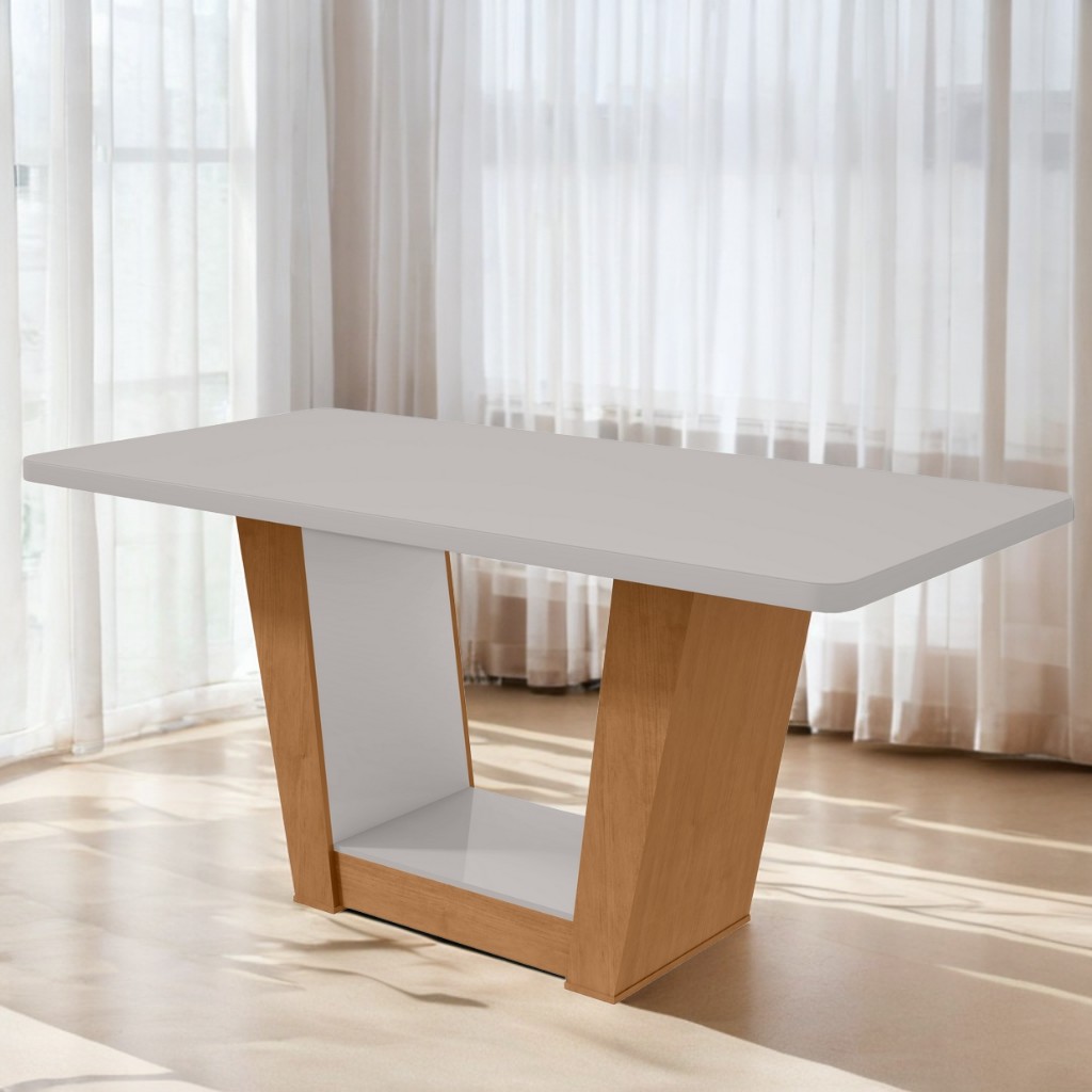 Mesa Apogeu (Tampo Maxi) 170 Amêndoa Clean/Off Whi