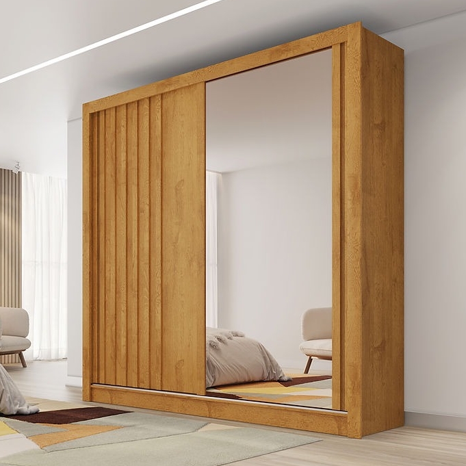 Guarda-Roupa 2 Portas Lugano 1,80 m Peroba - MÓVEI