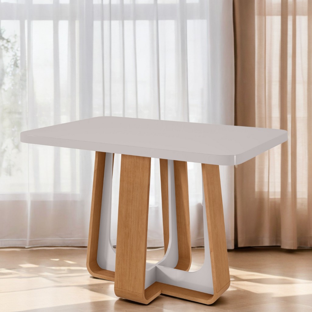 Mesa Sintonia (Tampo Maxi) 120 Amêndoa Clean/Off W