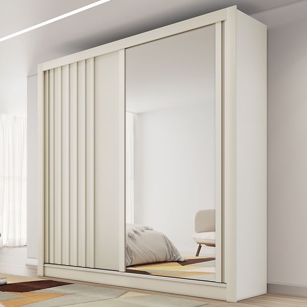 Guarda-Roupa 2 Portas Lugano 1,80 m Off White - MÓ