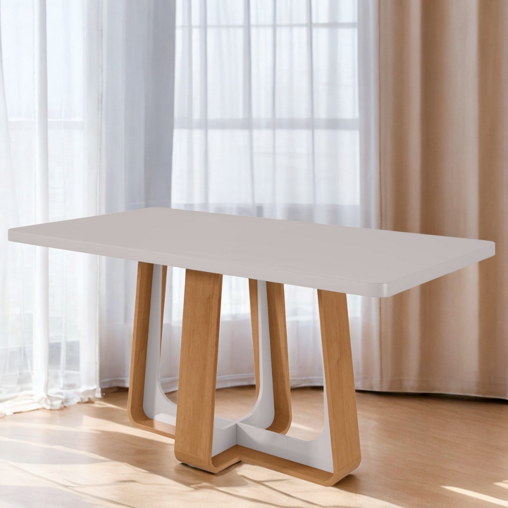 Mesa Sintonia (Tampo Maxi) 170 Amêndoa Clean/Off W